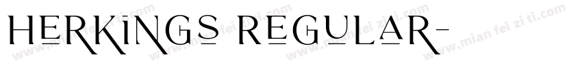 Herkings Regular字体转换